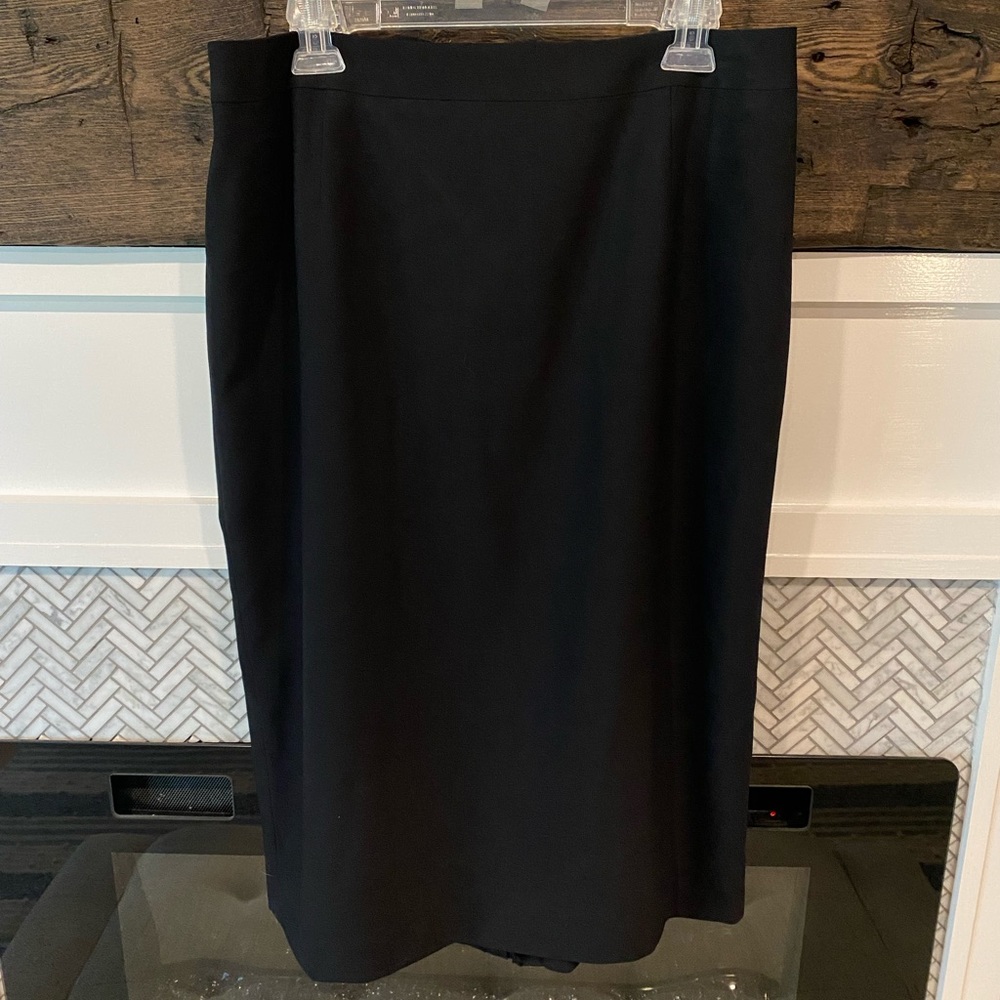 Black Talbots Skirt with Fan Back Slit